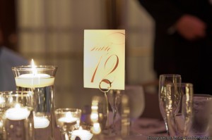 Candles and Table Number