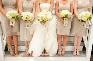 Bridal Party Bouquets at Oyster House Farms