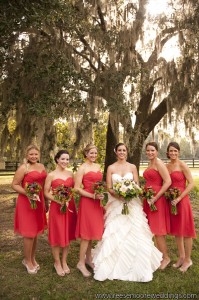 Bride and Maids at Pepper Plantation