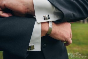 Monogram cuff-links