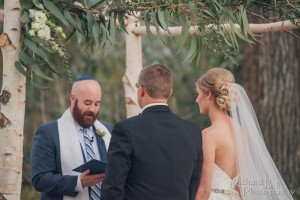 Rabi, Chuppah, and one happy couple!